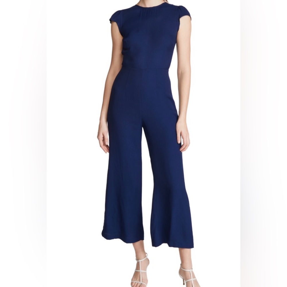 Reformation Navy Jumpsuit Women’s Small Viscose Rayon